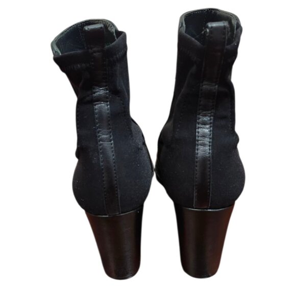 Stuart Weitzman Harper 80 Black Leather Booties Size 7.5 M - Picture 8 of 14
